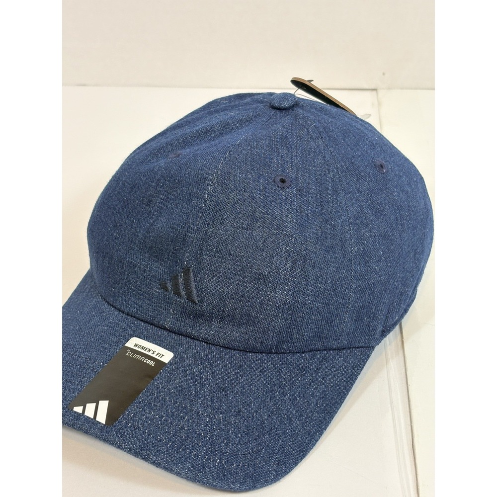 NEW - Adidas Womens Fit Dark Blue Denim Hat Cap One Size